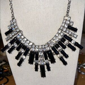 Elegant Black and Silver Necklace